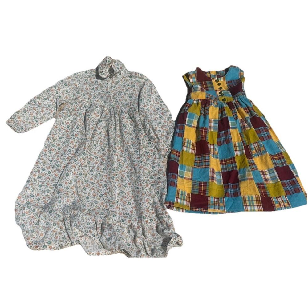Vintage Girls Handmade Floral Girls Size 5/6 dresses